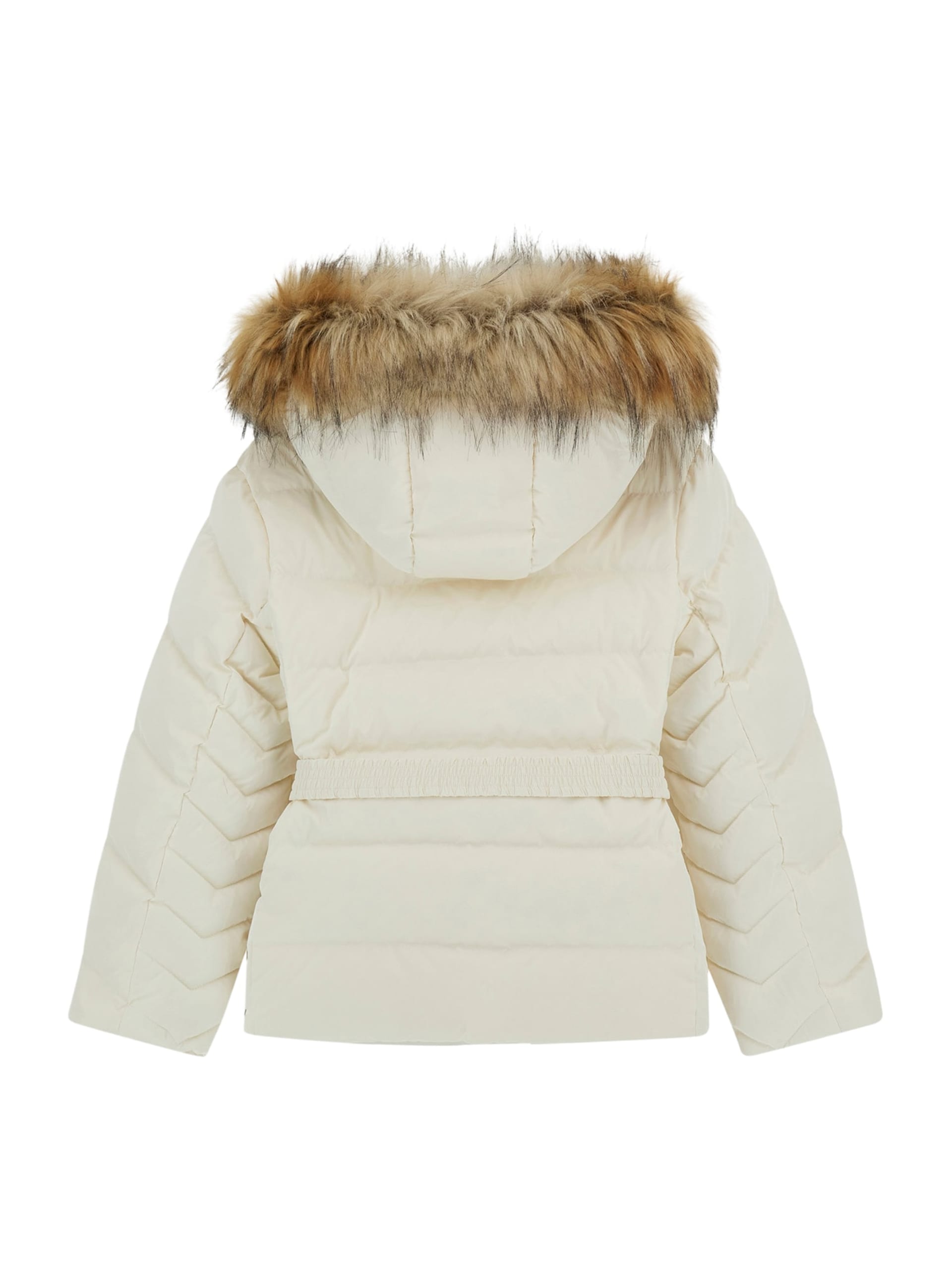 Jaqueta puffer de plumas de verdade