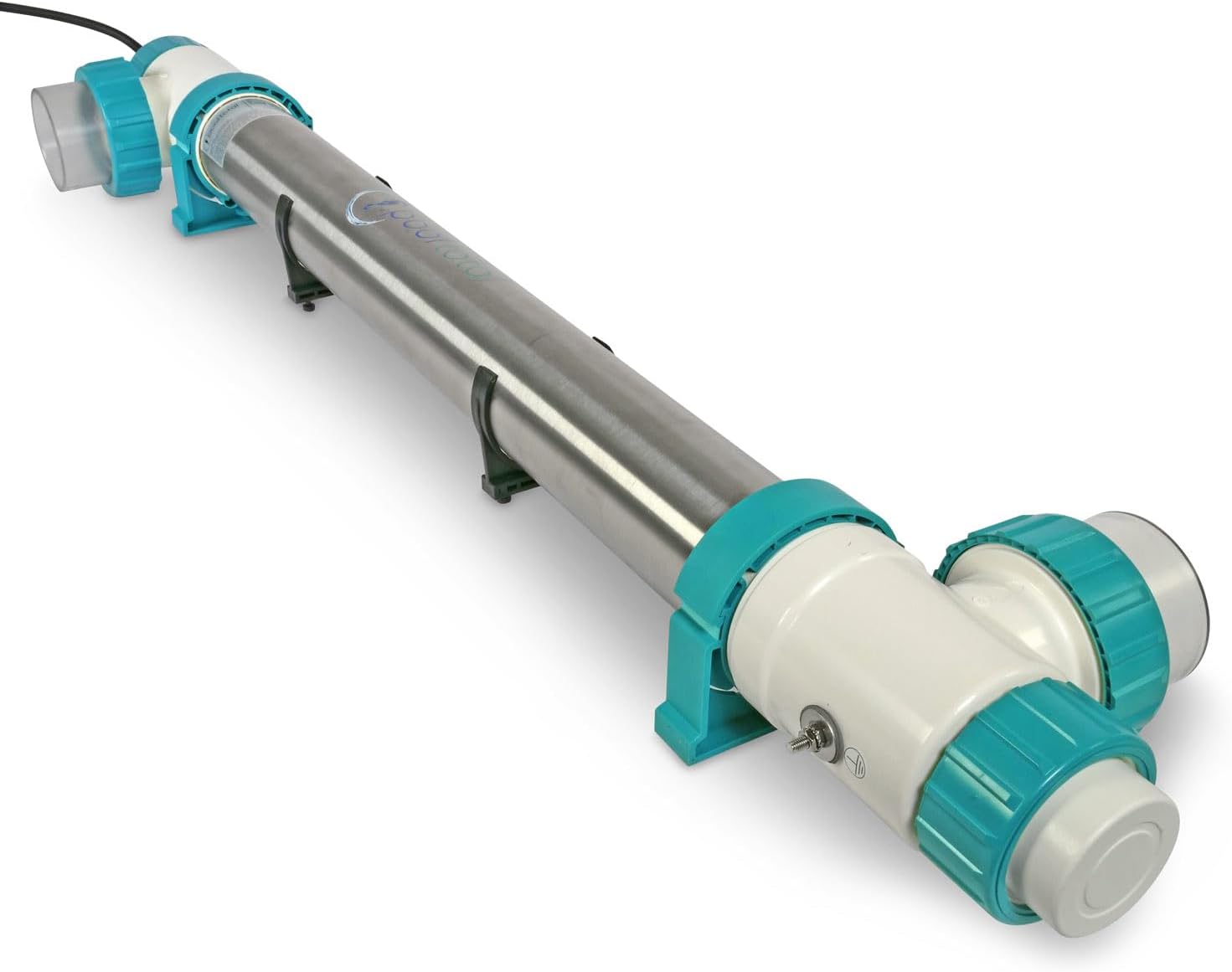 Premium 40W UVC Klärer Duplex (Salzwasser) Wasserklärer mit UV Lampe Teichklärer Entkeimungsgerät für Schwimmbecken und Pool Vorklärgerät Effizient Umweltfreundlich Sauber Klares Wasser