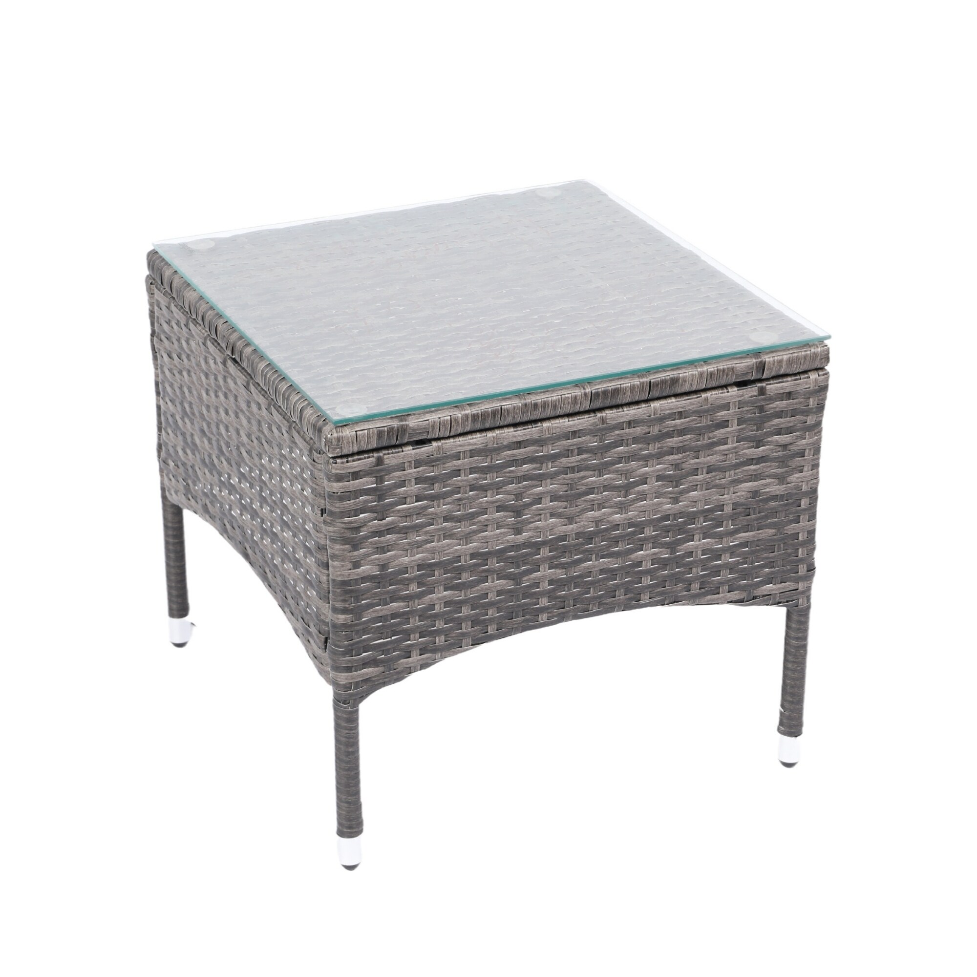 Albatros Balkonmöbel Set 3 teilig, Rattan Polyrattan, 2 Sessel mit Tisch, Lounge Set Balkon Gartenlounge Gartenmöbel Sitzgruppe mit Kissen und Glastisch, für Garten Terrasse Outdoor