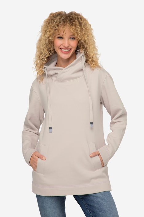 Sweatshirt, Stehkragen, Langarm