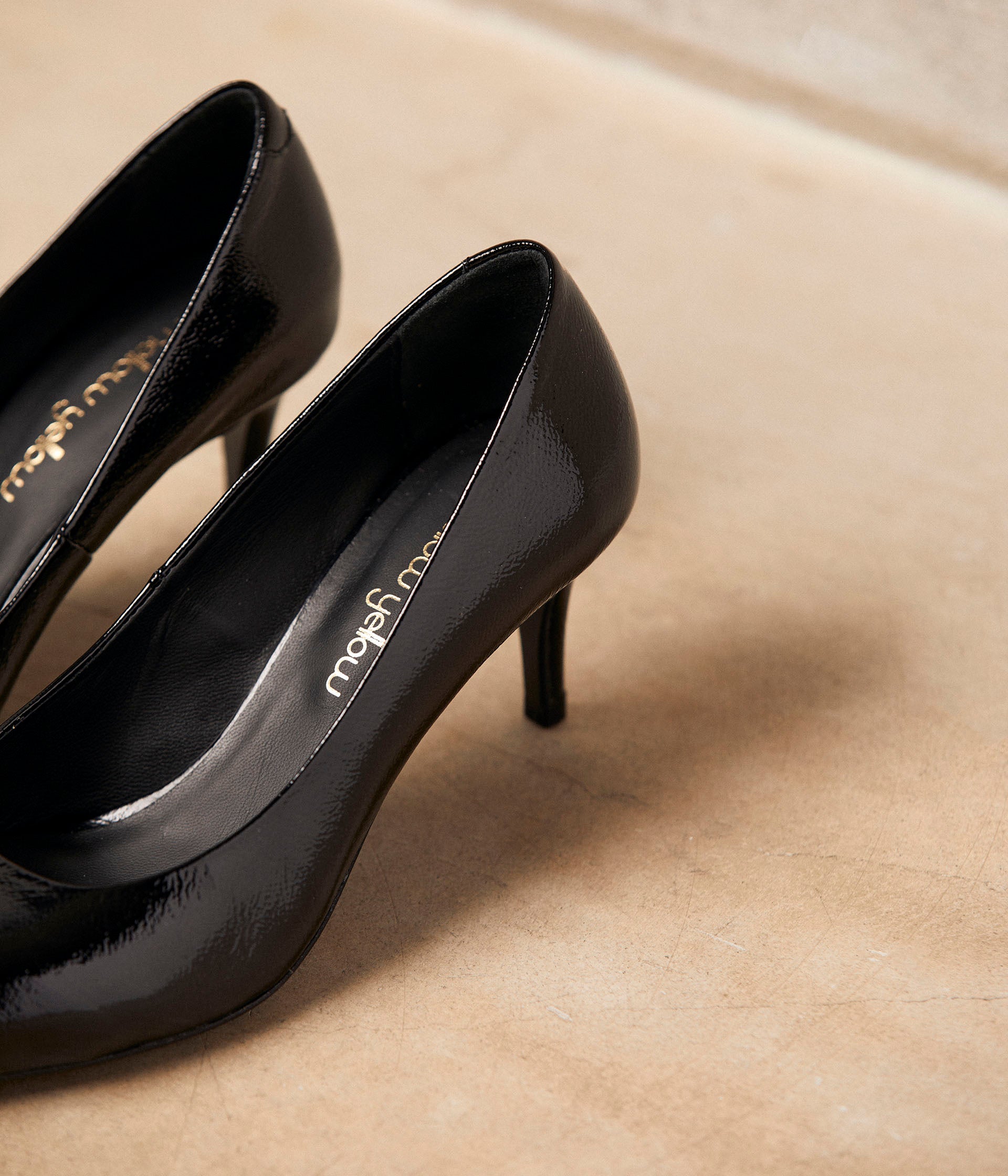 Escarpins vernis noirs Delphia