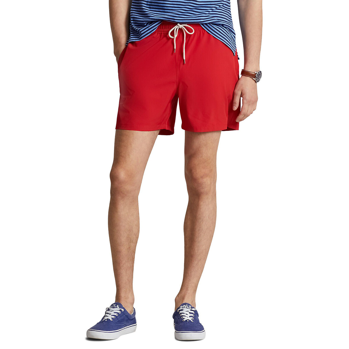 POLO RALPH LAUREN<br>Calções de banho lisos