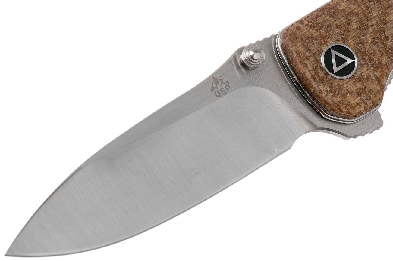 QSP Knife Hawk QS131-G Brown Micarta zakmes