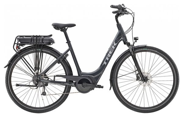 Vélo de Ville Électrique Trek VERVE  1 LOWSTEP Shimano Altus 8V 400wh Noir
