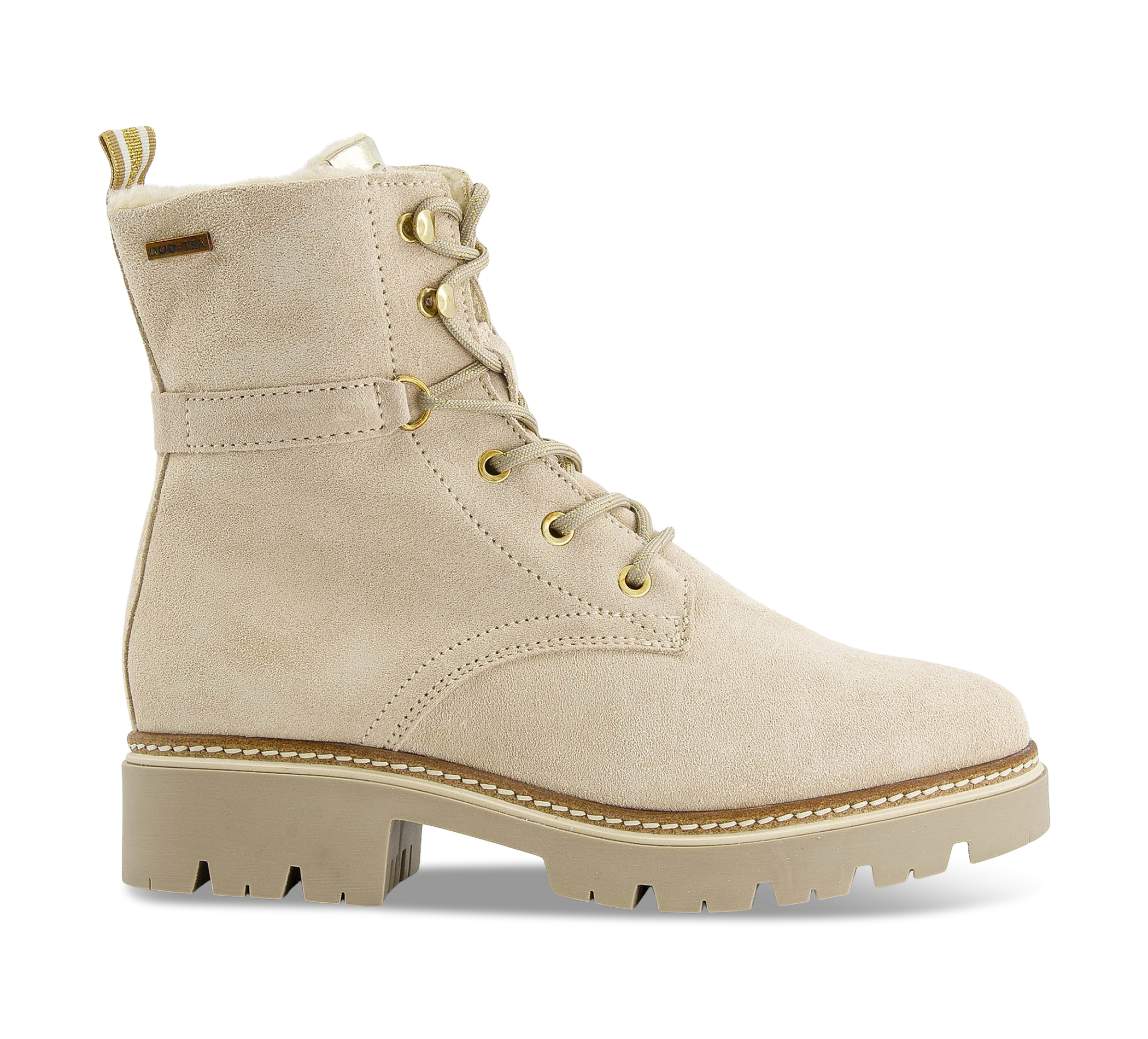 Tamaris Schnürstiefel beige/taupe