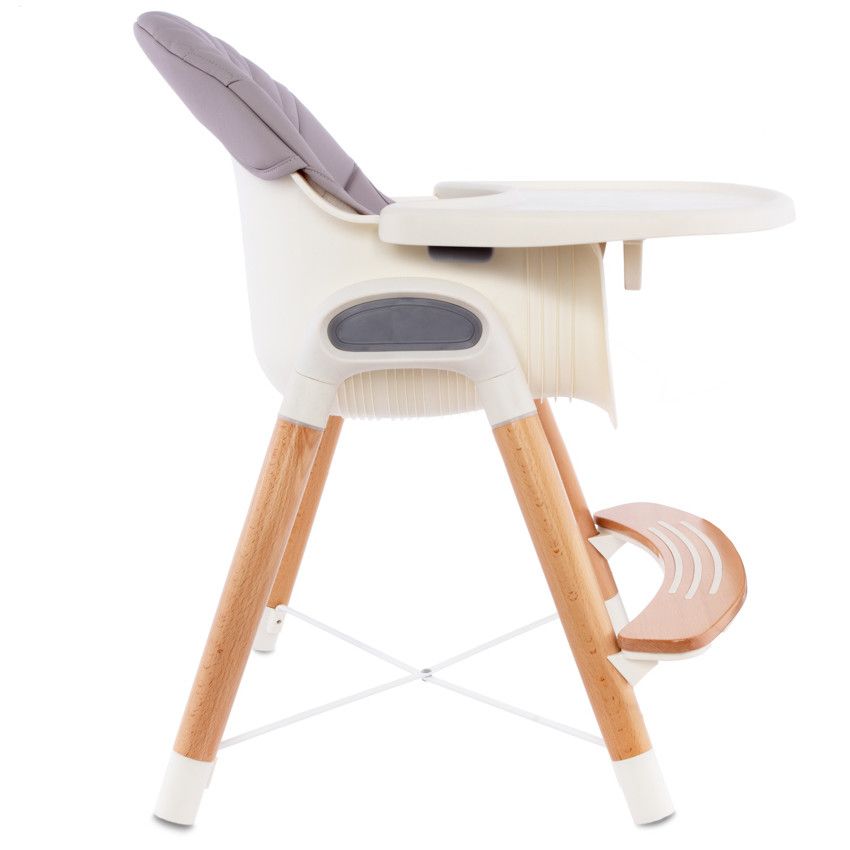 Chaise haute fixe Vaniya transformable - Beige - Ecru