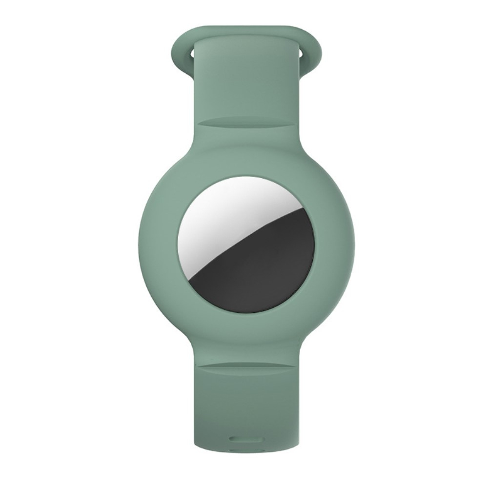 Apple AirTag Silikon Sport Armband (Gelenkumfang 140-220mm) - Grün