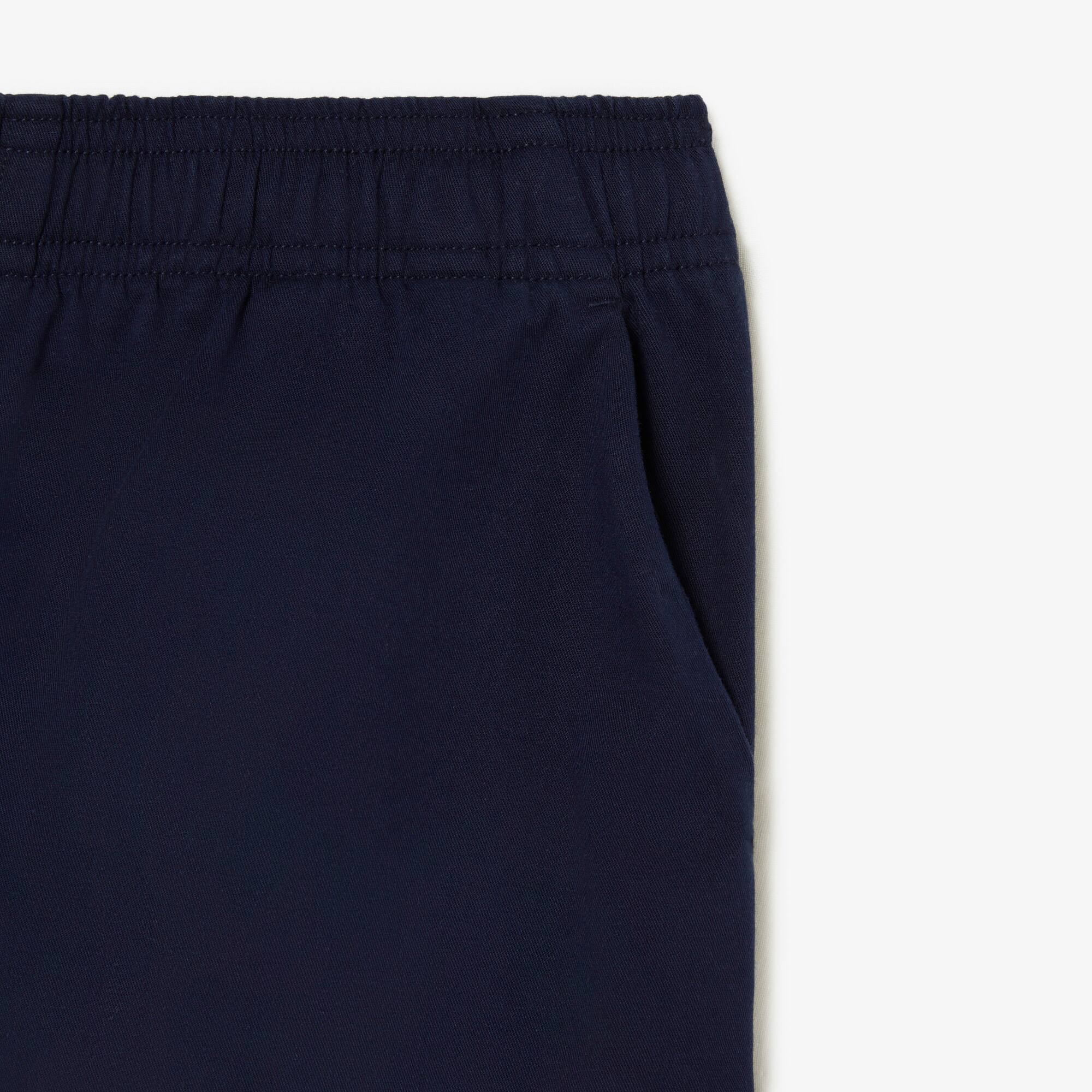 Jungen LACOSTE Bermudas aus leichter Baumwoll-Gabardine Hosen - Blau - Lacoste - Jungen