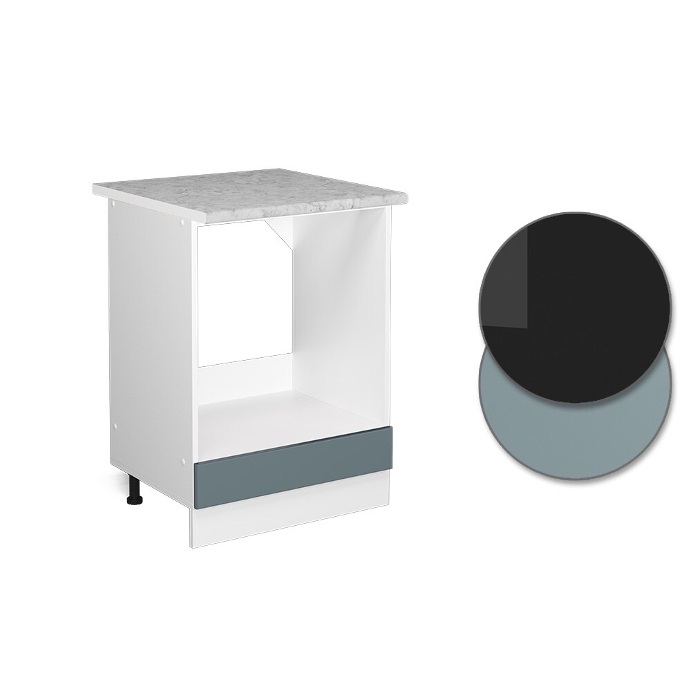 Vicco Herdschrank Küchenschrank R-Line Solid Weiß Blau Grau 60 cm modern Arbeitsplatte