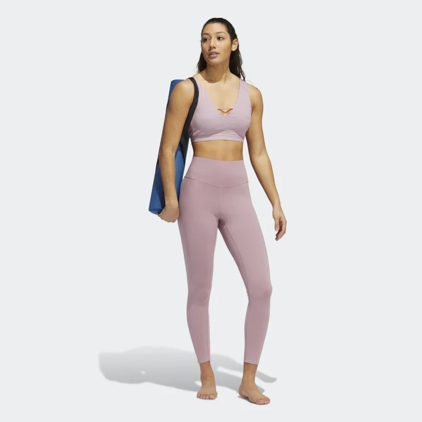 adidas Collant Yoga Luxe Studio - Rose Femme