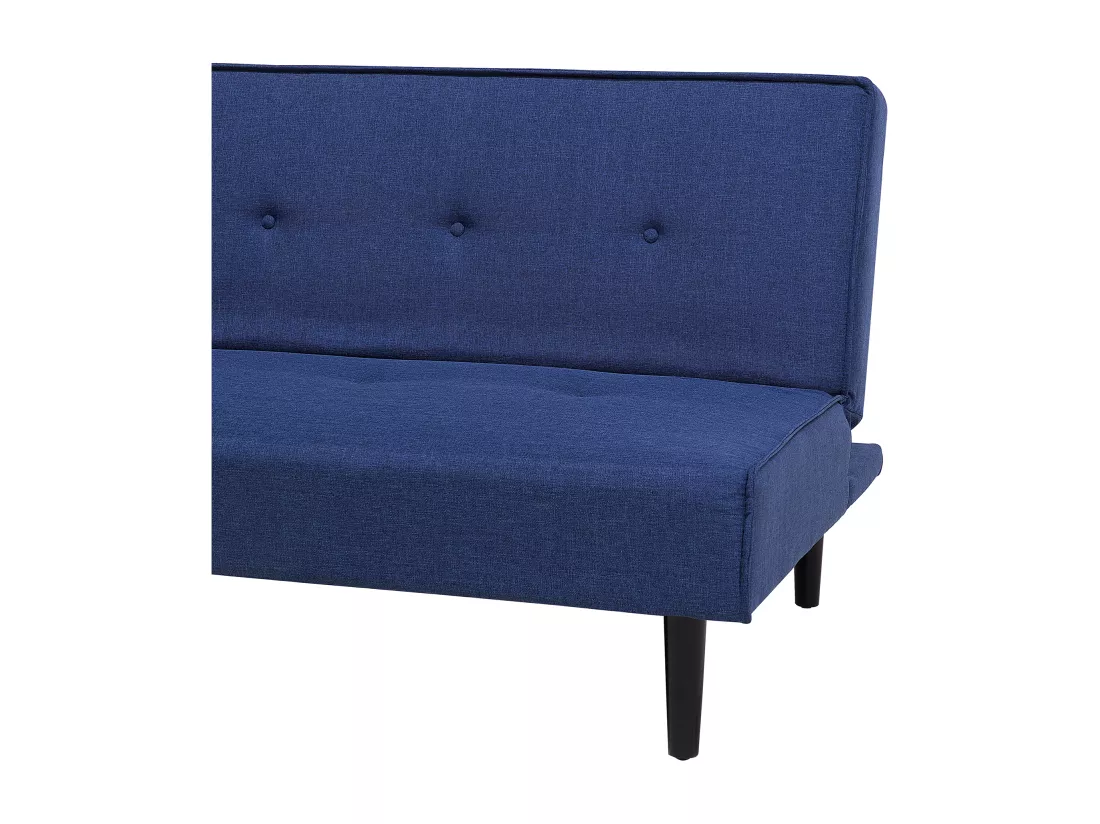 Canapé convertible 3 places en tissu bleu marine VISBY