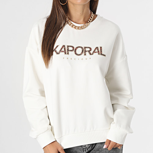 Sweat Crewneck Femme Liset Beige Doré