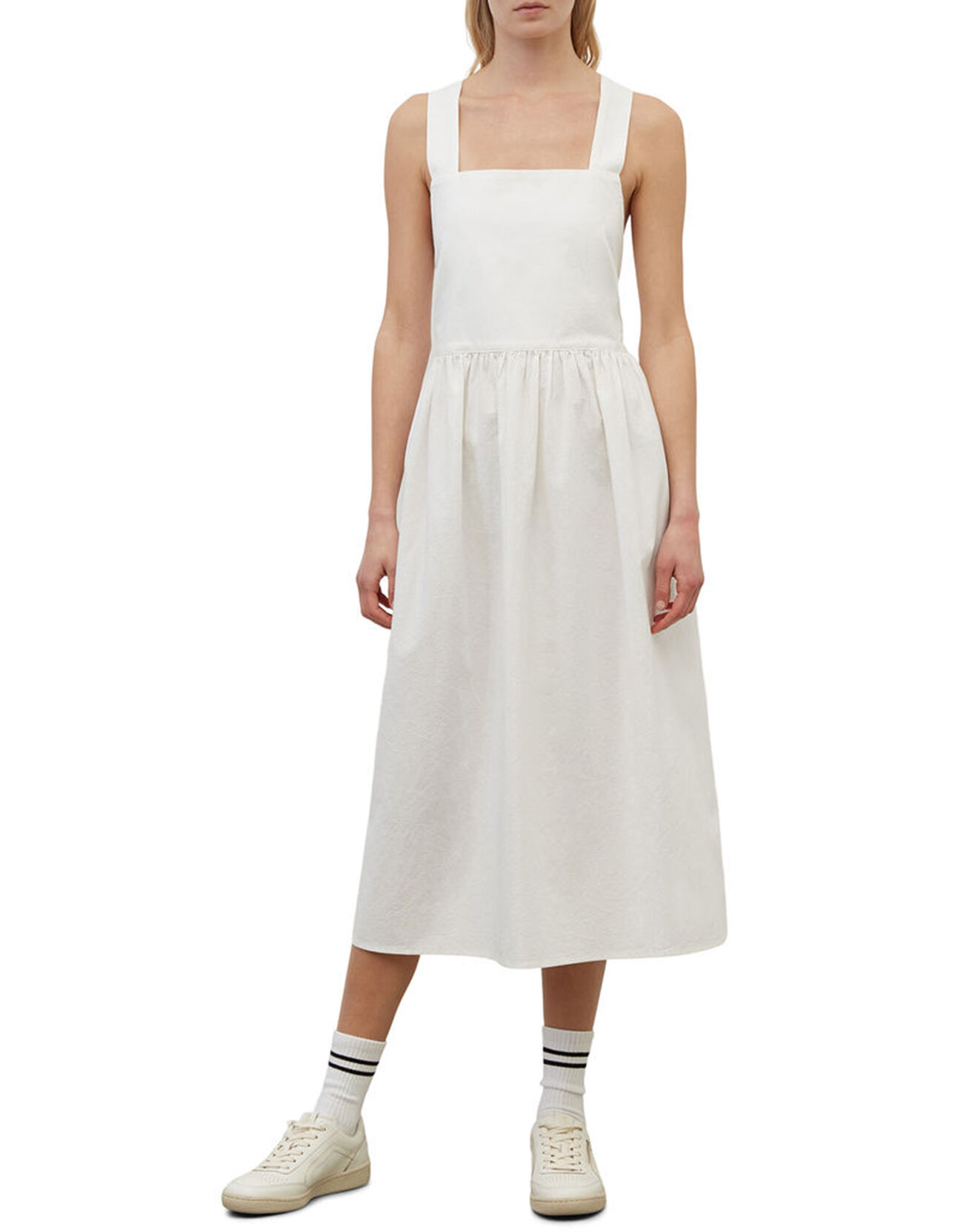 Marc O'Polo Robe Croisée Maxi Kl écrue