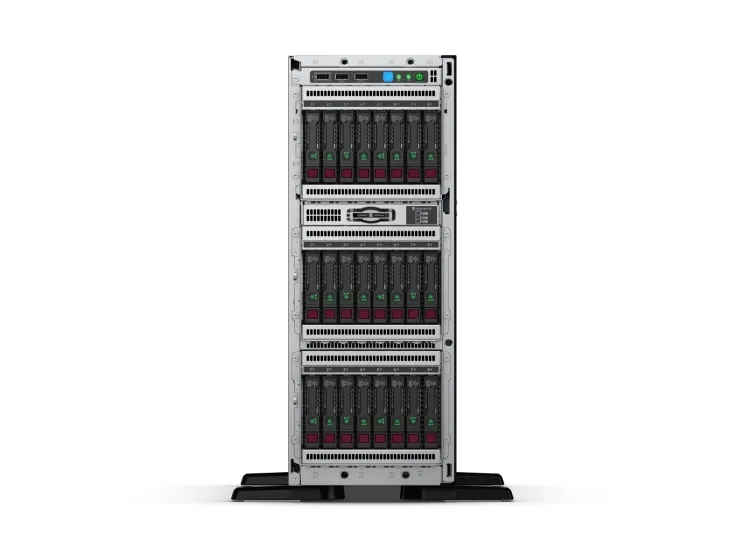 HPE ProLiant ML350 Gen10 Base - Server - tower 4U - 2-vejs - 1 x Xeon Silver 4208 / op til 3.2 GHz - RAM 16 GB - SATA/SAS - hot-swap 2.5