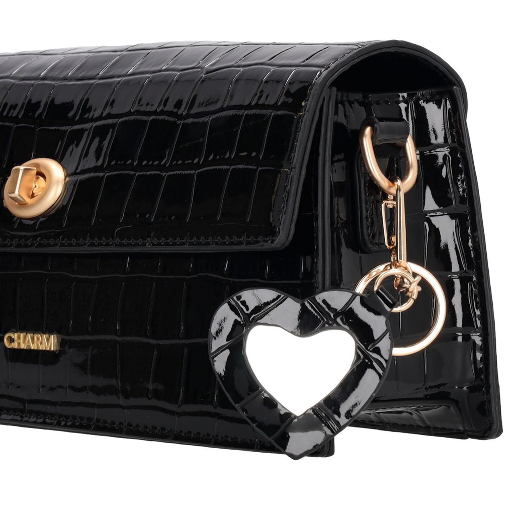 Charm London Knightsbridge Schoudertas Overslag Zwart