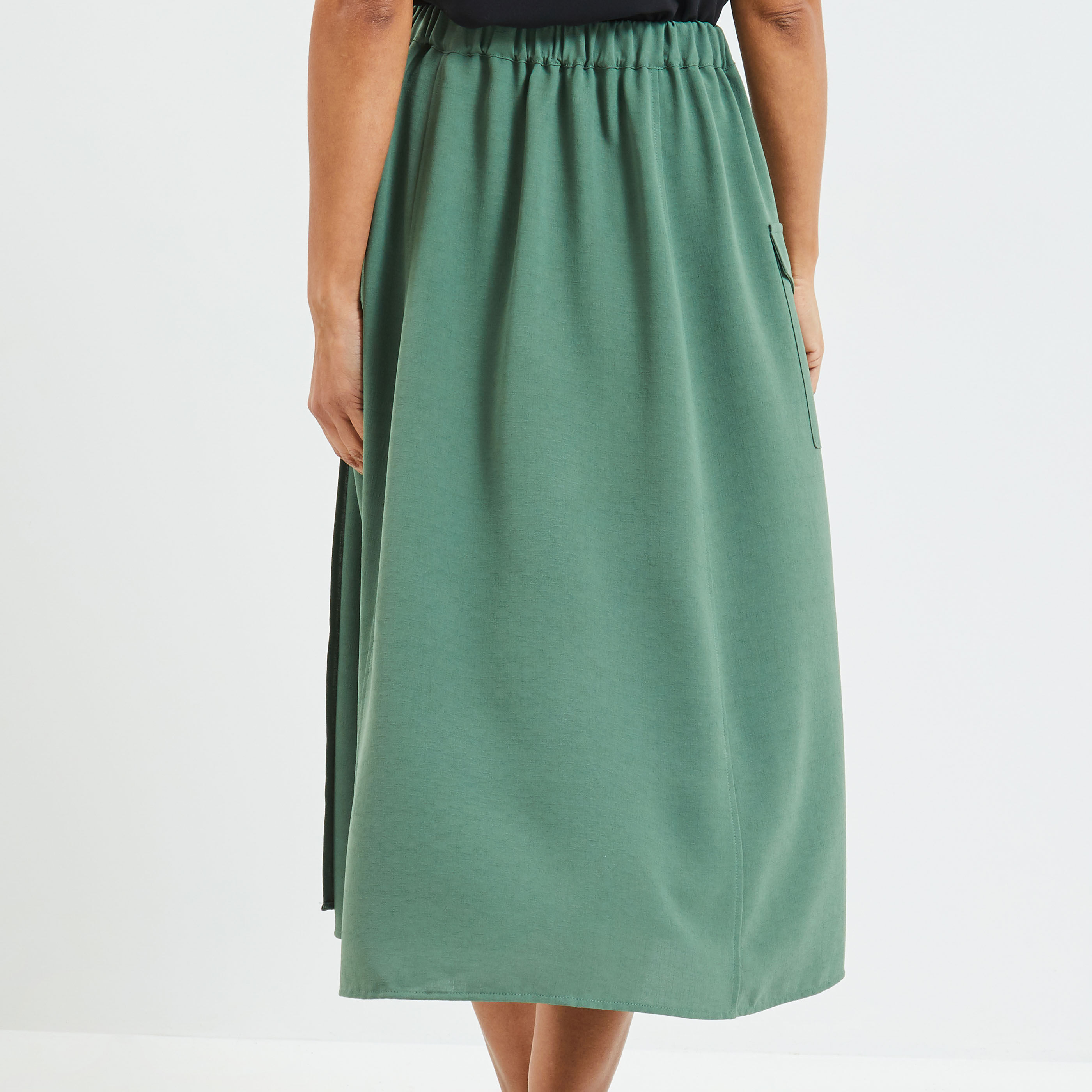 Jupe porte feuille femme - KAKI