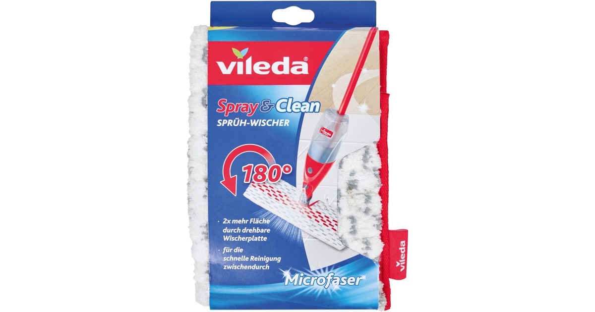 ViledaRefill voor Spray & Clean sproeier vloerwisserovertrek  (Wit/rood)