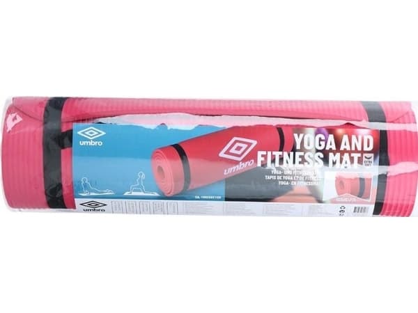 Umbro - Fitness yogamatte med transporttape (rød)