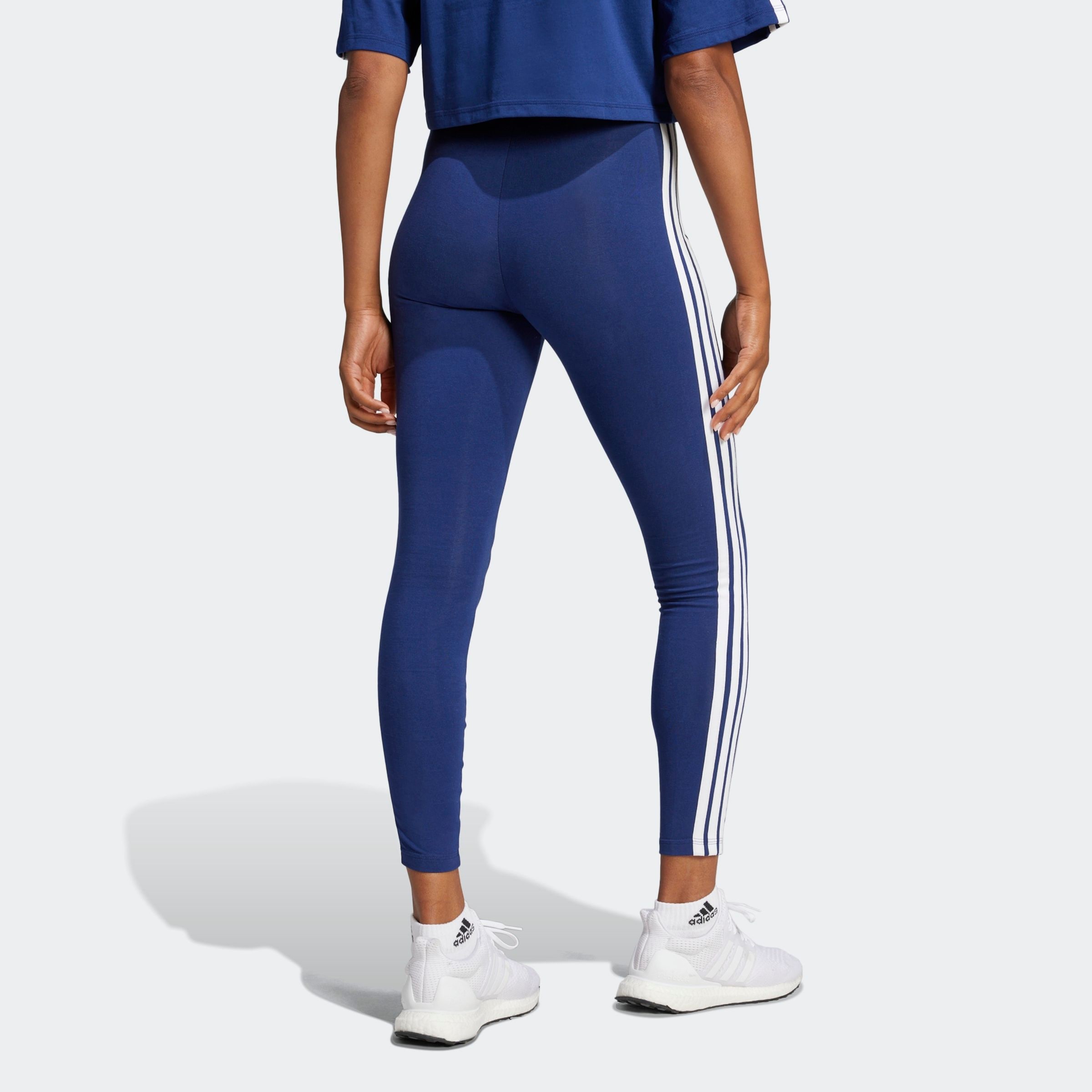adidas Sportswear Trainingstights »ESSENTIALS 3-STREIFEN COTTON«  sportlicher Look mit 3-Streifen, aus Baumwolle und Elasthan