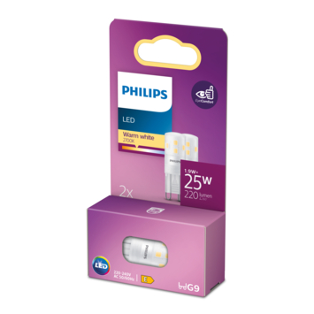 Philips LED capsule G9 25W 2 stuks niet dimbaar