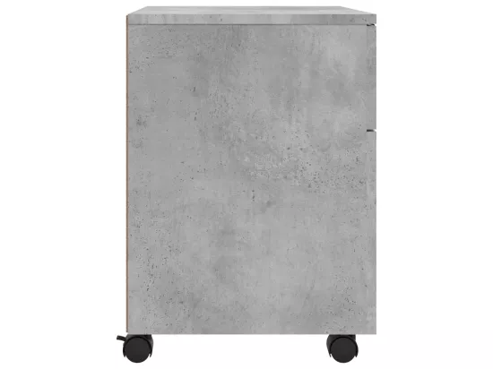 Classeur mobile avec roues Gris béton 45x38x54 cm