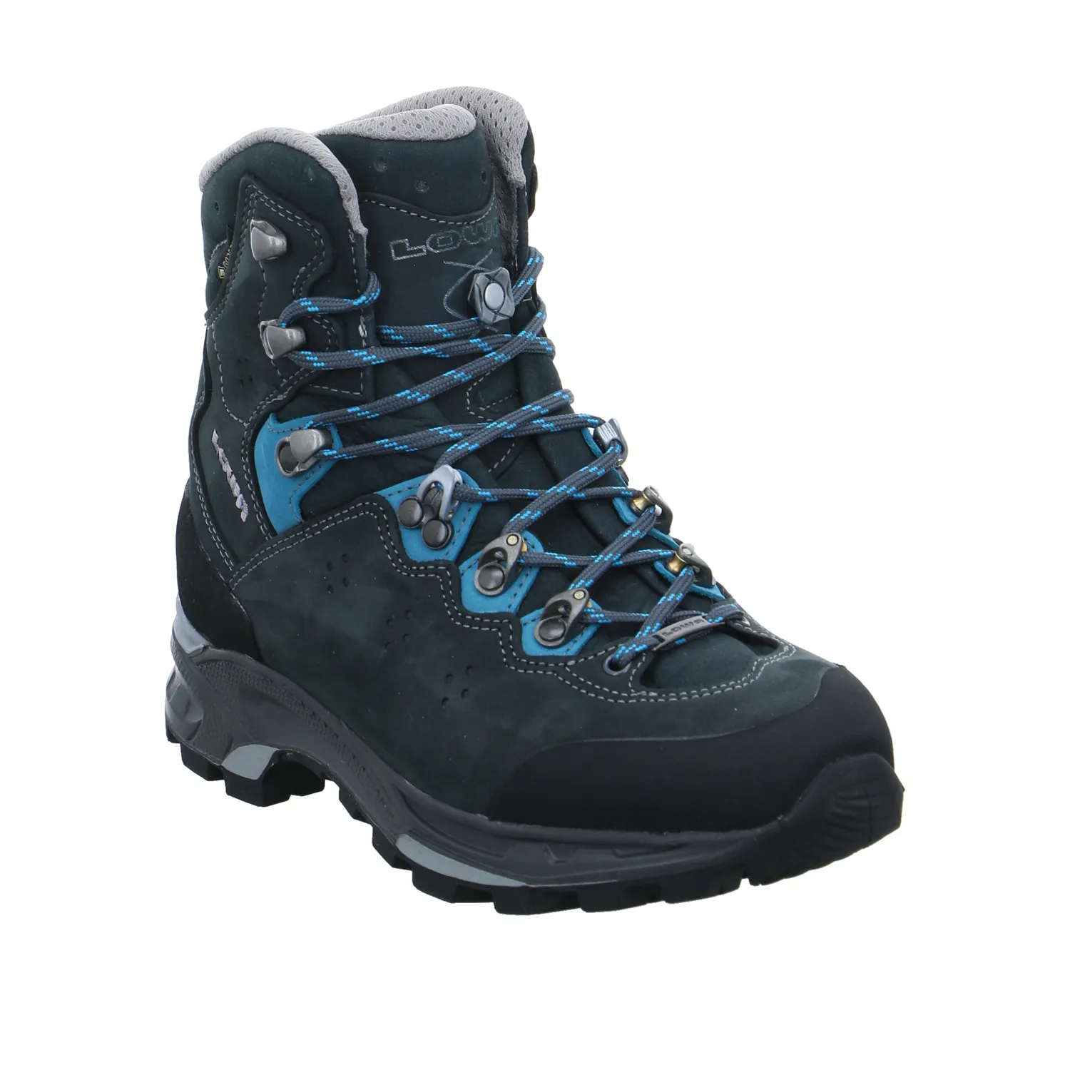 LOWA Wander- Bergschuh Damen Blau Leder  Gore-Tex