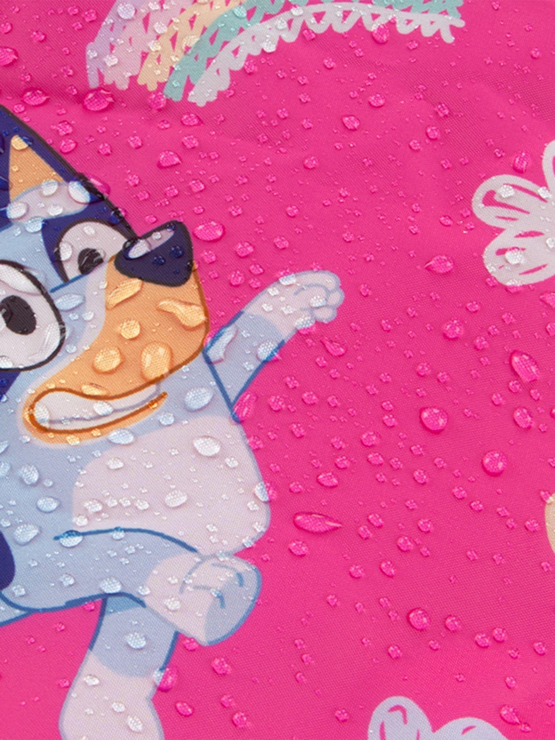 Character Bluey en Bingo regenpak