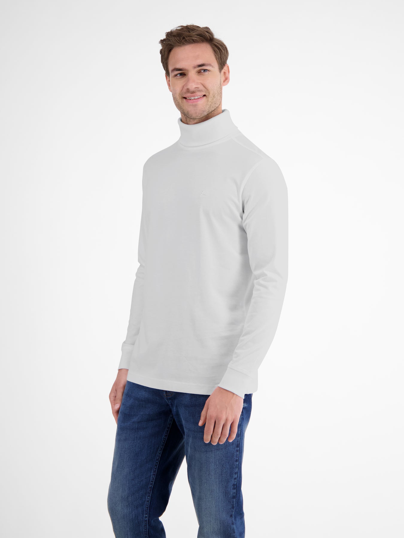 Rollkragenshirt aus weicher Baumwolle