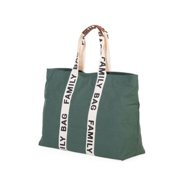 Childhome Family Bag Signature Canvas Groen