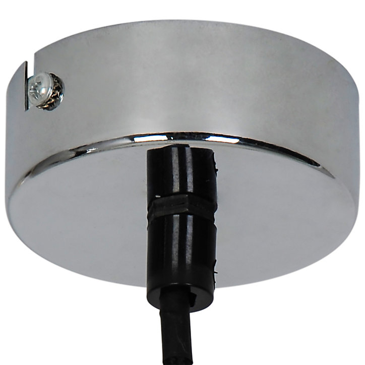 Suspension Flachee E27 IP20 effet fumé transparent L.90 x H.120 x Ø22 cm