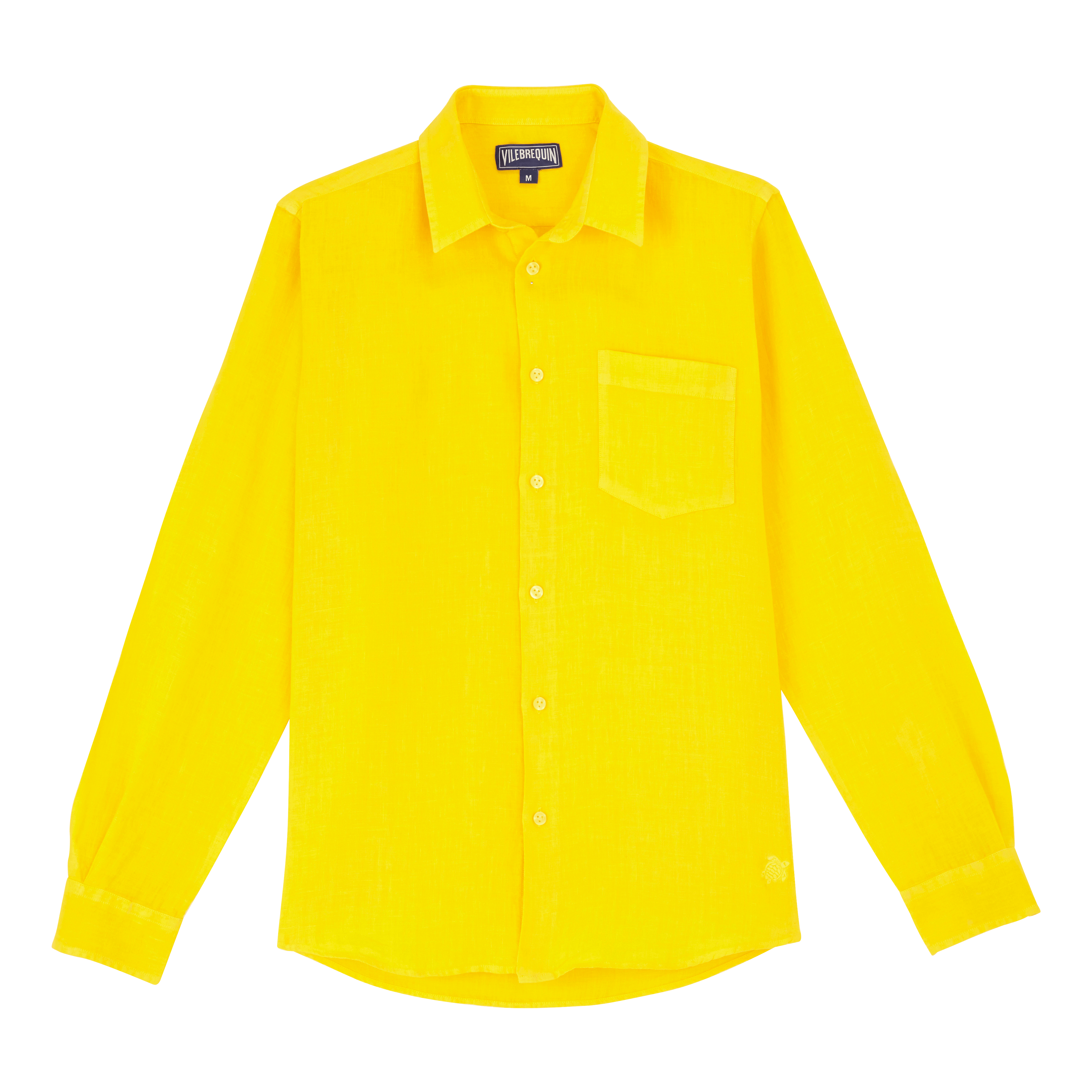 Chemise en lin homme unie
