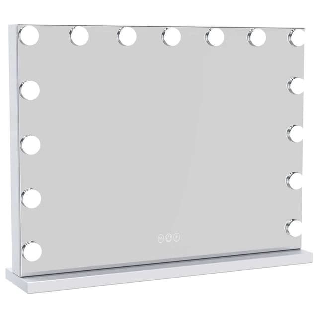 UNIQ XL Hollywood Vanity Spejl med 15 LED pærer og touch funktion