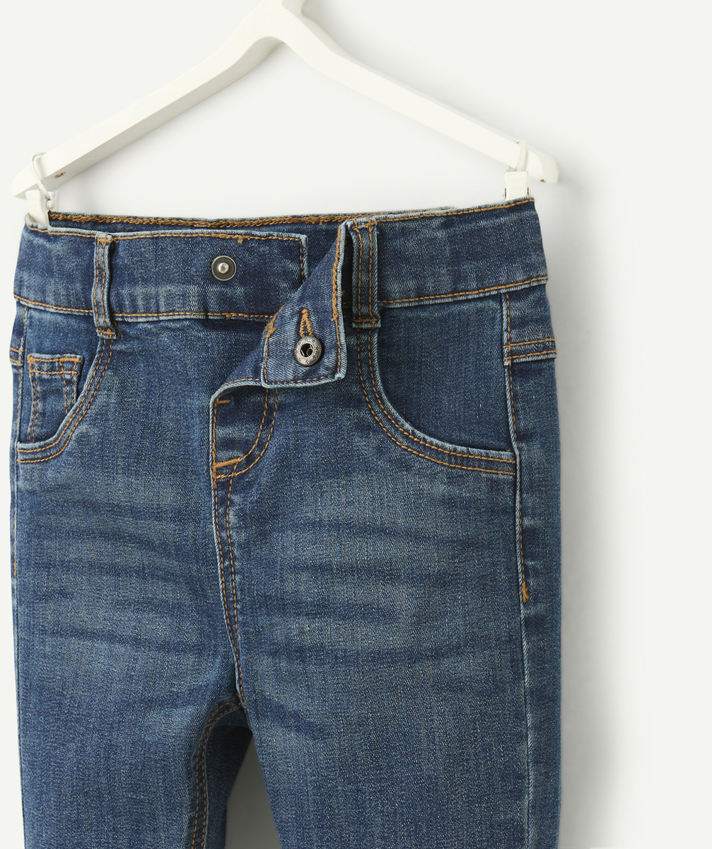 pantalon droit bébé garçon en denim bleu low impact
