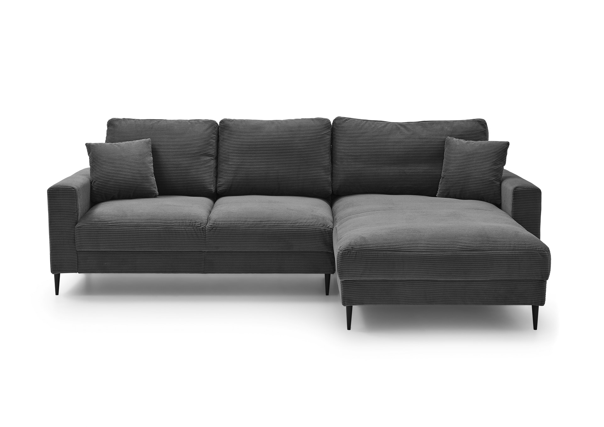 Ecksofa PAUL 269 x 165 cm dunkelgrau