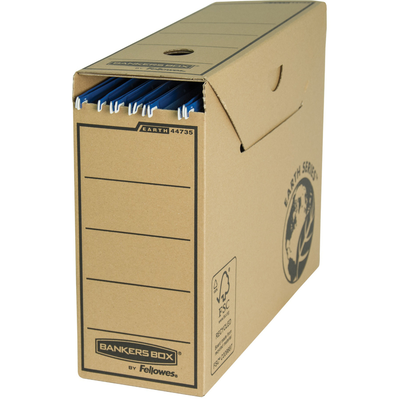 Fellowes Bankers Box® Earth Archivschachtel für Hängemappen 4473501 , 117 x 265 x 322 mm, braun, 1 Stück