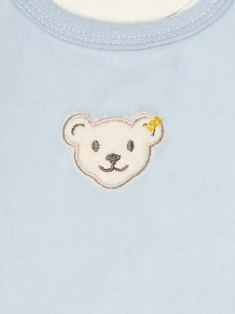 STEIFF Baby Strampler Set 2 teilig hellblau