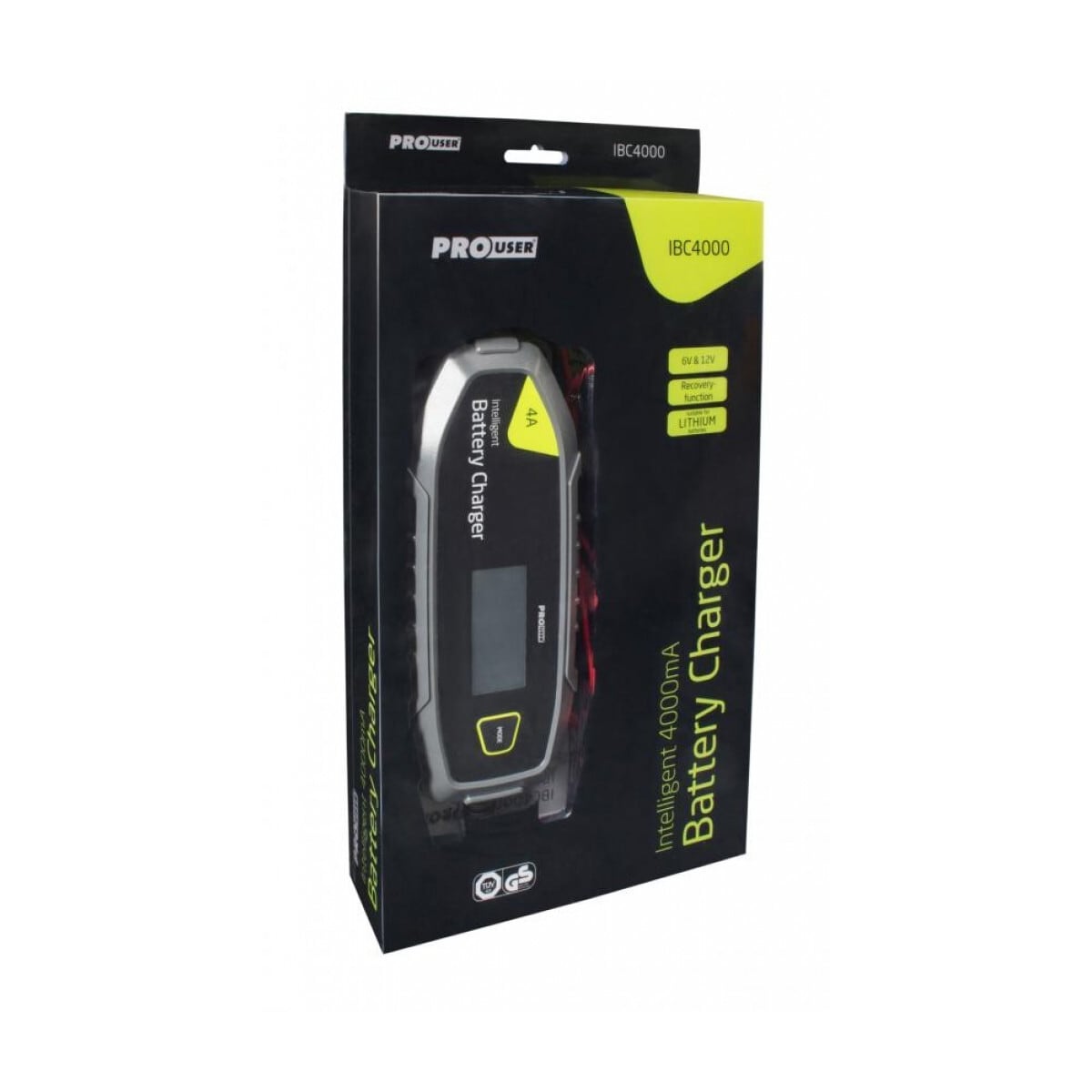 PROUSER Elektronisk Batterilader 6V/12V 4A