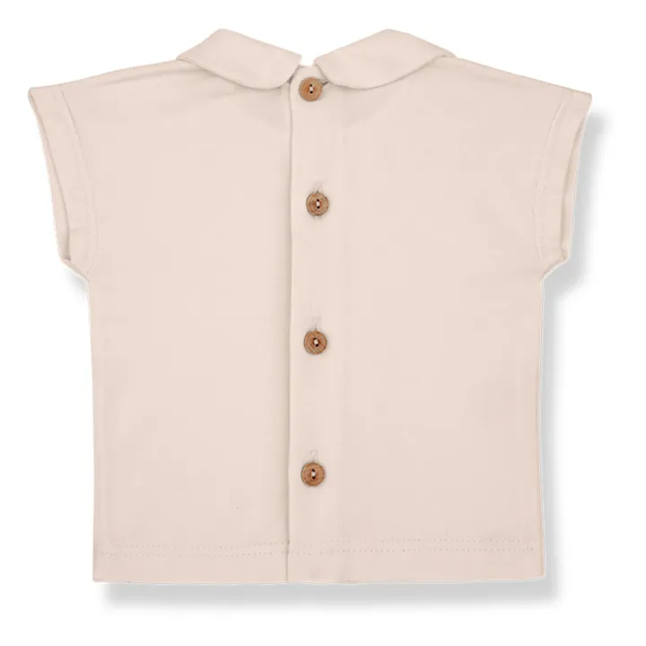 1+ in the family Blouse Manches Courtes Luna Coton Bio | Rose pâle
