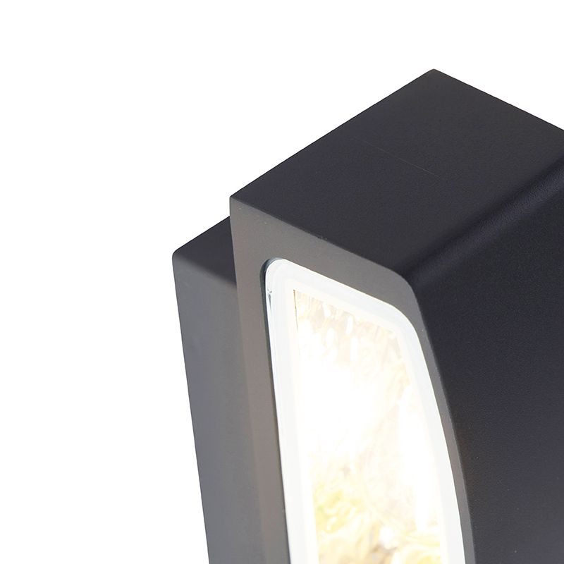 Modern buitenwandlamp grafiet 14,3 cm IP44 - Latina