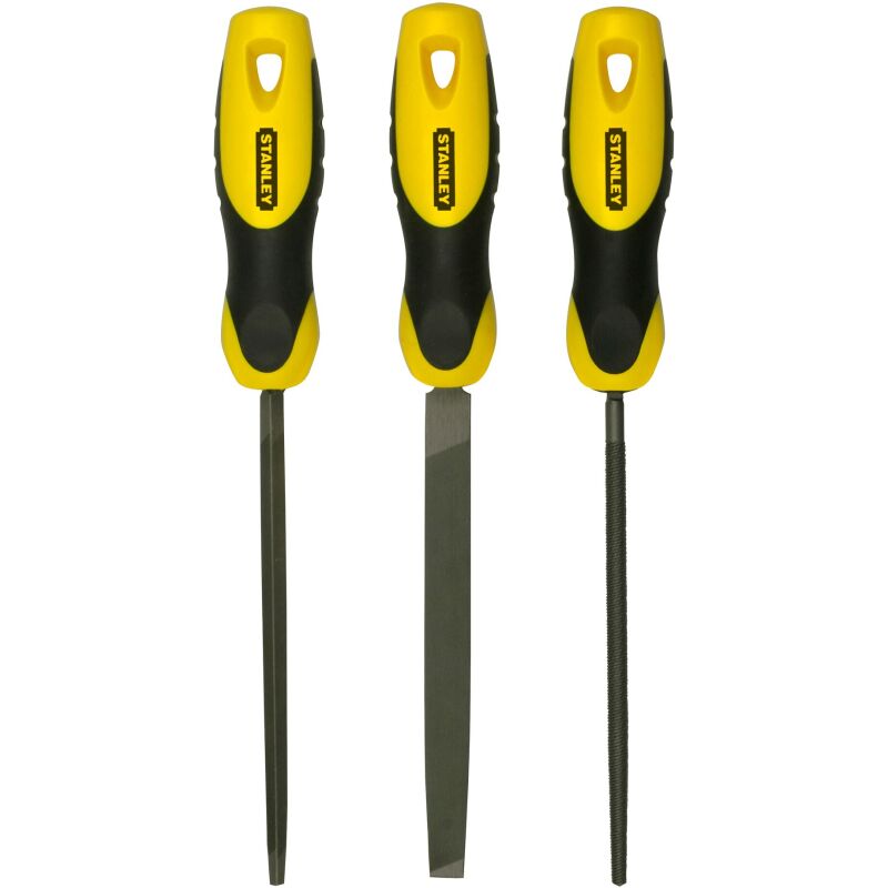 Limes bâtardes 150 mm - jeu de 3 pièces