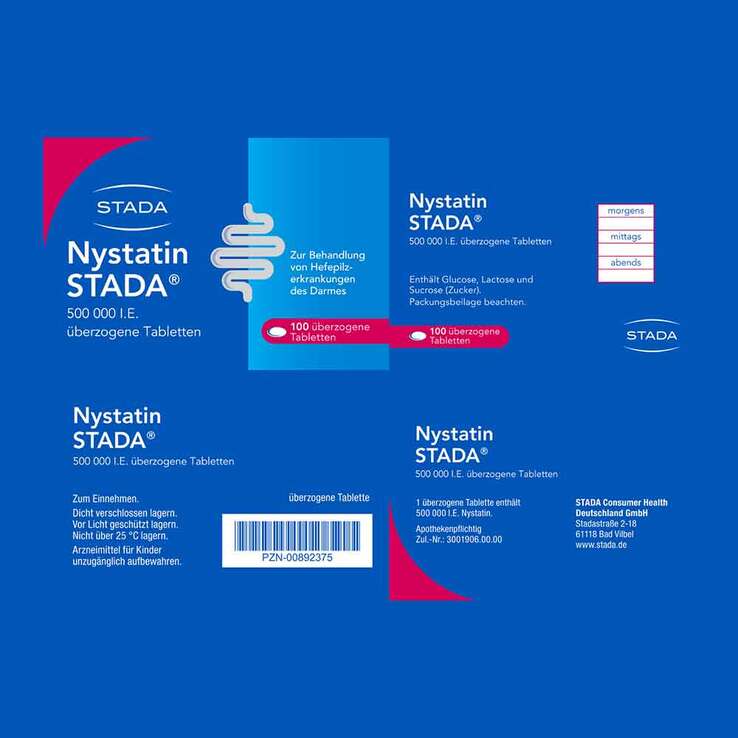 Nystatin STADA 500.000 I.E. Tabletten, 100 St