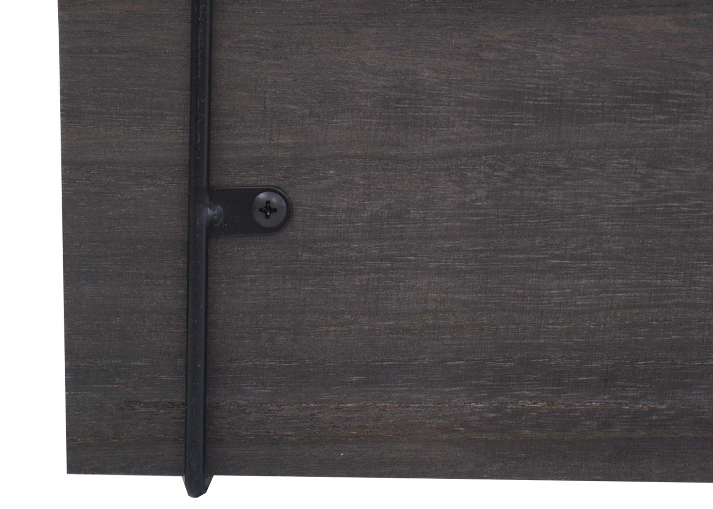 Wandregal MCW-K78, Hängeregal Schweberegal Regal, 3 Regalböden Metall Massiv-Holz Industrial 40x40x13cm ~ dunkelgrau