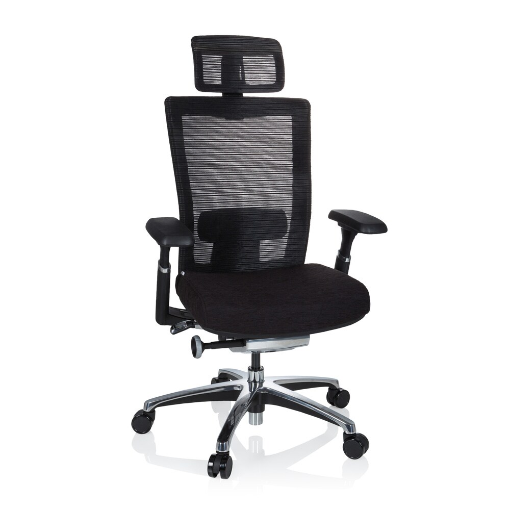 High End Bürostuhl NOVA PRO I Stoff/Netzstoff mit Armlehnen hjh OFFICE