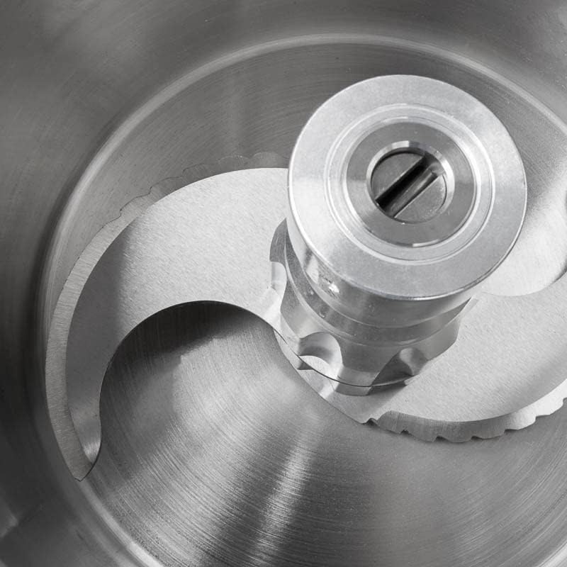 Kutter I 6L Tischkutter I Cutter für Wurst Gemüse Brot I Edelstahl I Vegetables Cutter I Profi-Kutter für Gastronomie