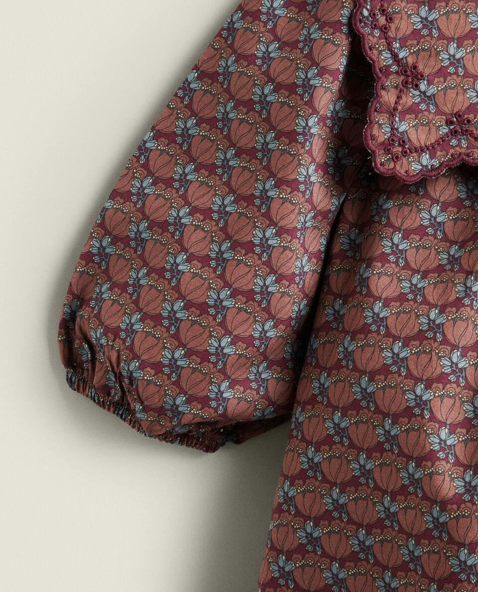 VESTIDO INFANTIL FEITO COM TECIDO LIBERTY