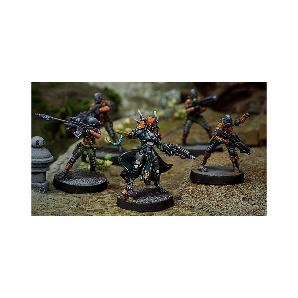 Infinity - Yu Jing - Imperial Agents, Crane Rank (MULTI Rifle, Monofilament CCW)