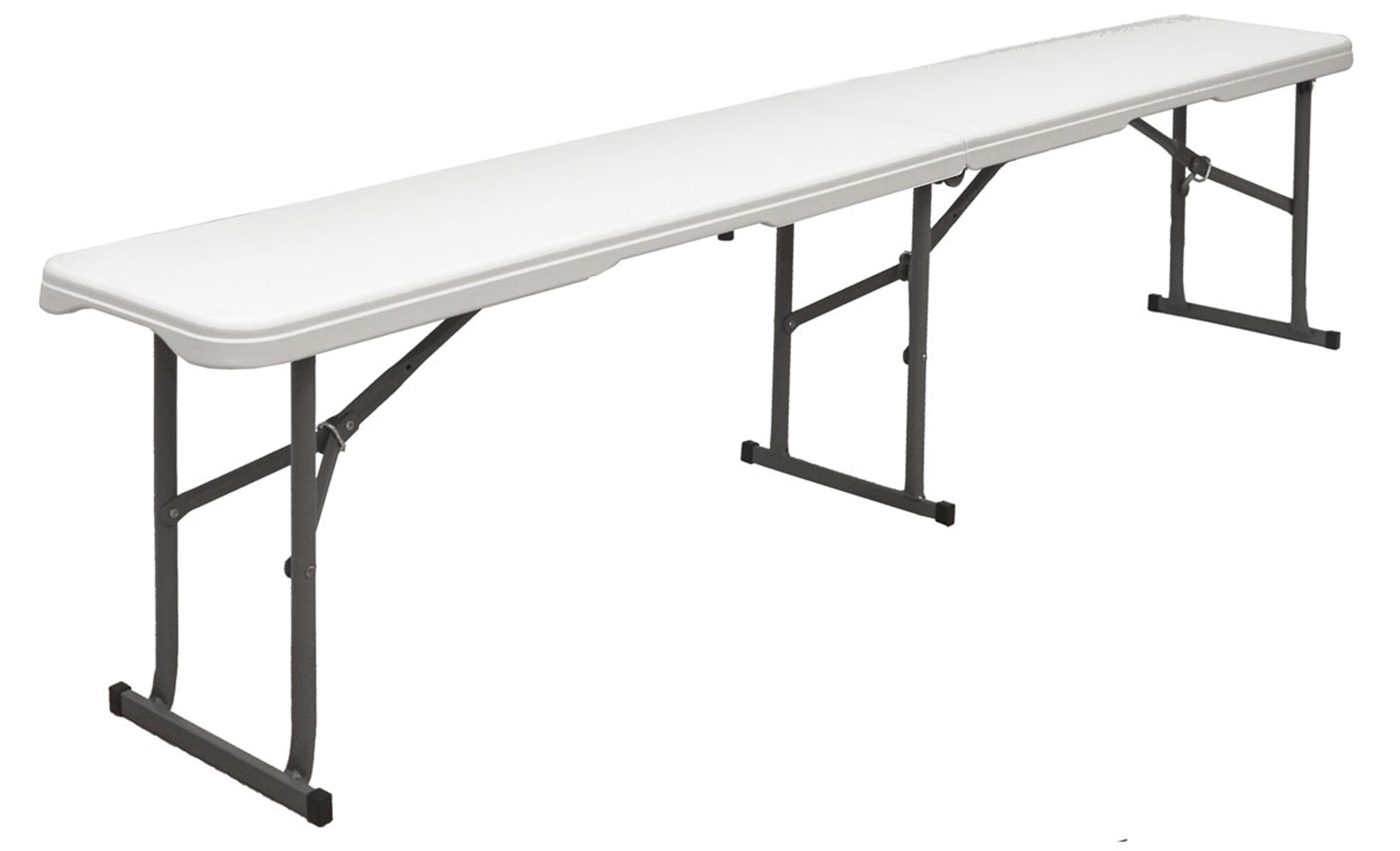 Kunststoff Bierbank - Klappbar 182x27x43 - Sitzbank - Gartenbank Camping Bank