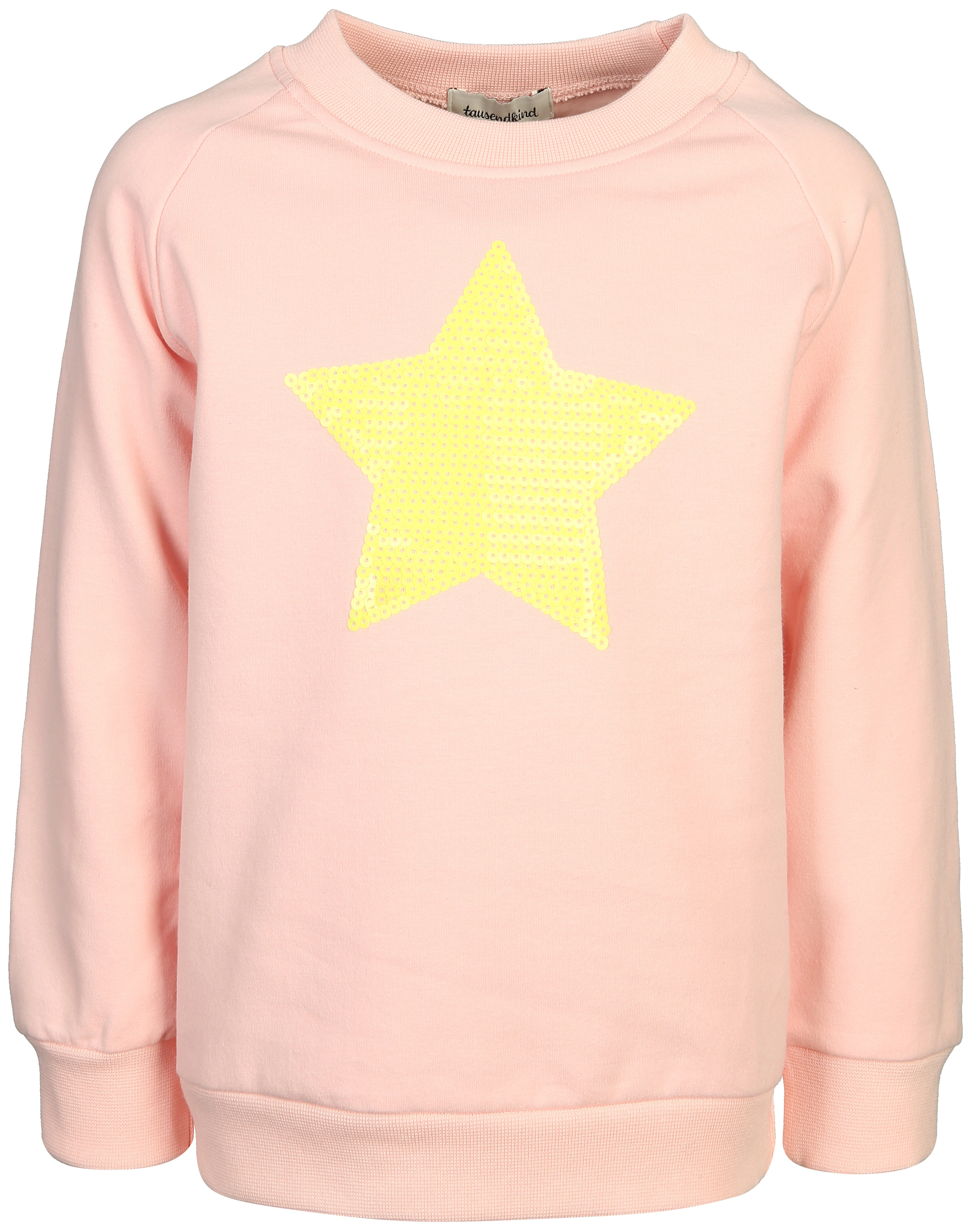 Sweatshirt NEON STERN mit Pailletten in pink