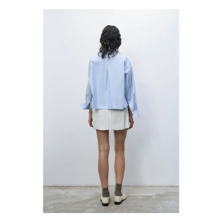 Cordera Jupe Plissée Coton Bio | Blanc