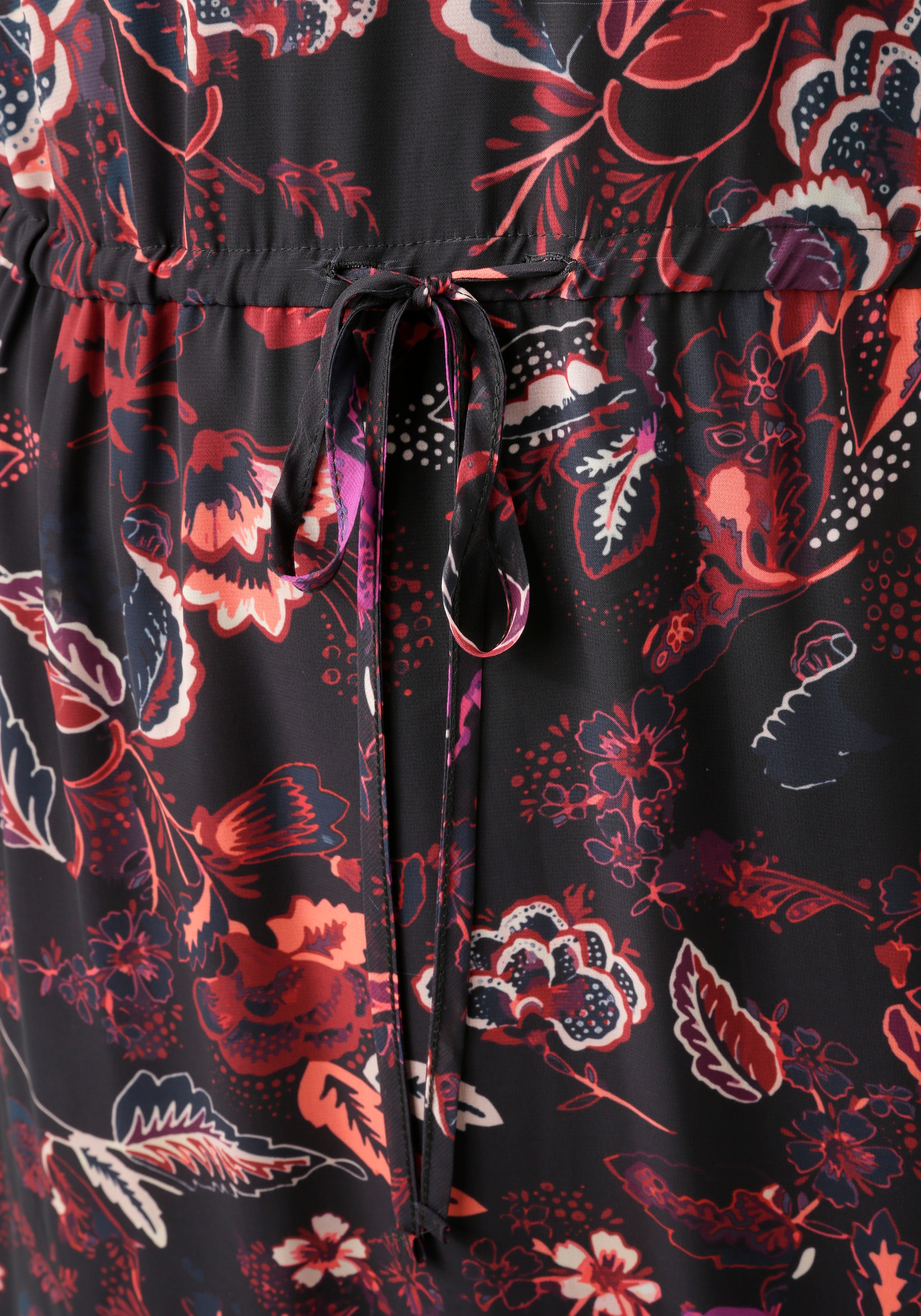 Aniston PLUS Maxikleid in Chiffon mit Blumen Print - NEUE KOLLEKTION